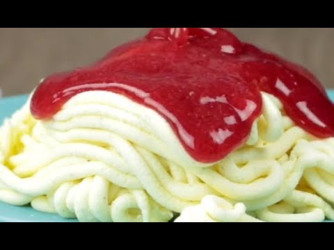 Spaghetti Eis leicht mit unserem Dessert Rezept selber machen