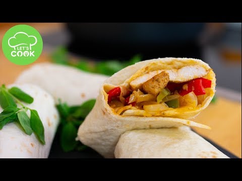 REZEPT: Chicken Fajita Wraps 🇲🇽 schnell gemacht & lecker