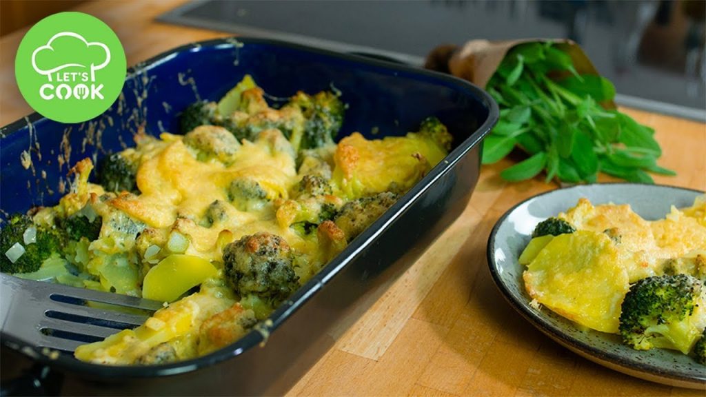 Kartoffelauflauf mit Brokkoli | Einfaches Rezept | Let's Cook