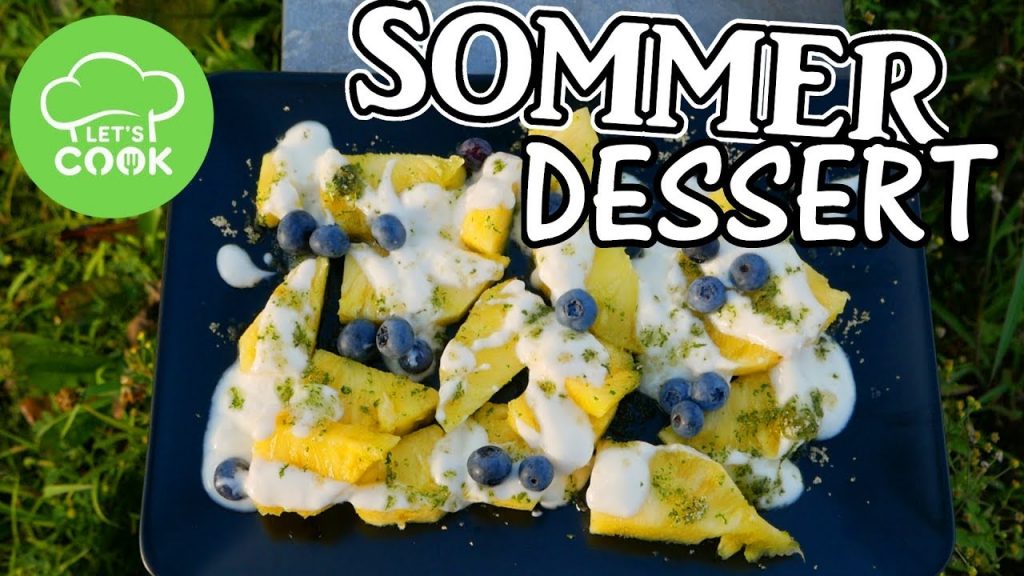 Sommer Dessert mit Ananas ☀ Schnell und einfach | 5 Minuten Rezept