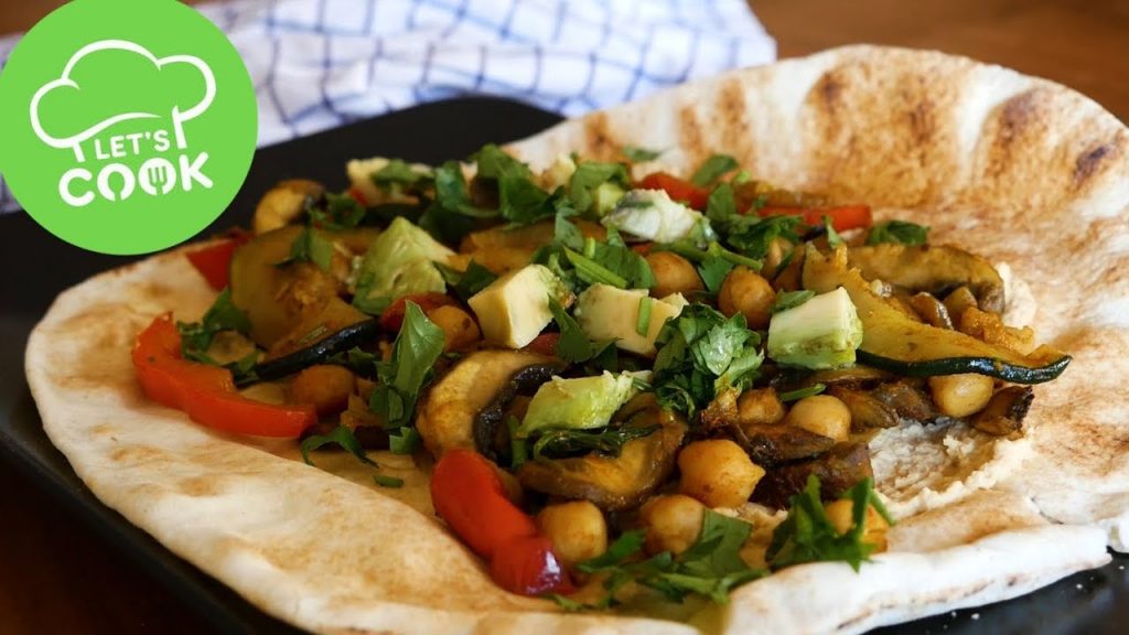 Veganer Wrap mit Hummus & Gemüse | Soo lecker!! 😋