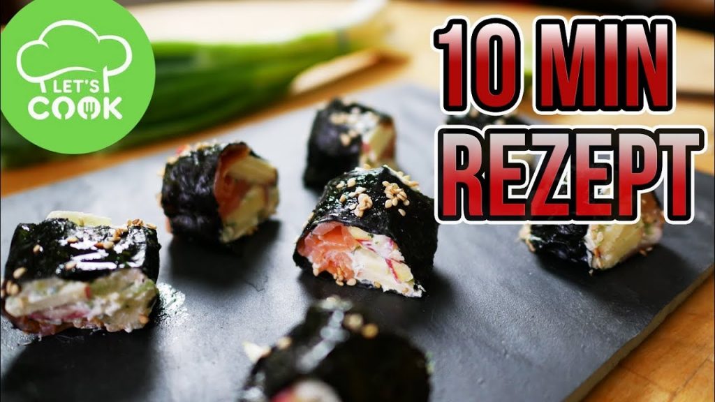 REZEPT: Fusion-Sushi mit Lachs | Schnelle Vorspeise & Snack