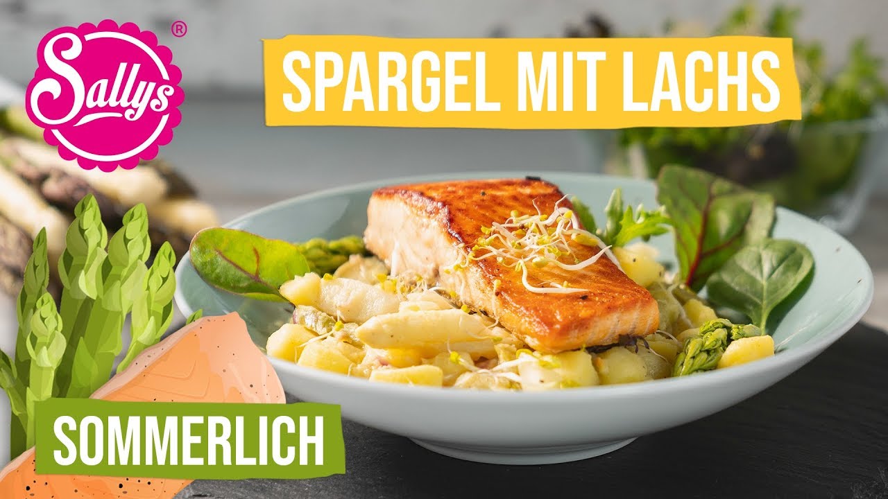 20 Minuten Sommer Rezept: Kartoffel-Spargel & gebratener Lachs / Sallys Welt