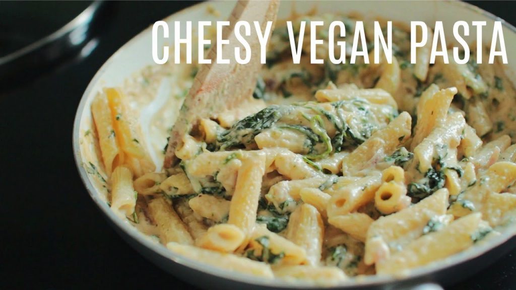 Cheesy Vegan Spinach Pasta // Mina Rome