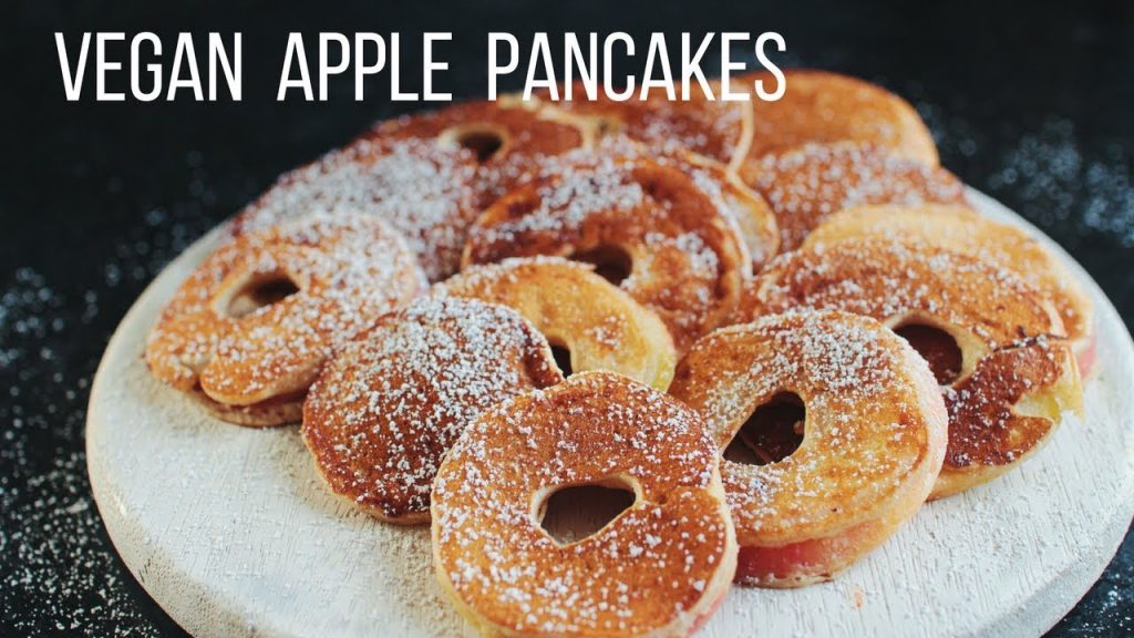 Vegan Apple Pancakes! // Mina Rome