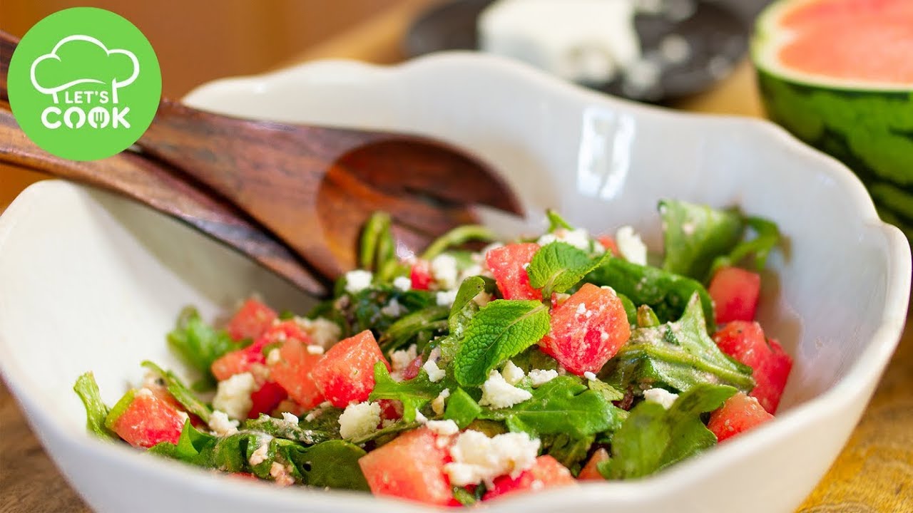 Erfrischung für heiße Tage ☀️ Wassermelonen Feta Salat 😍