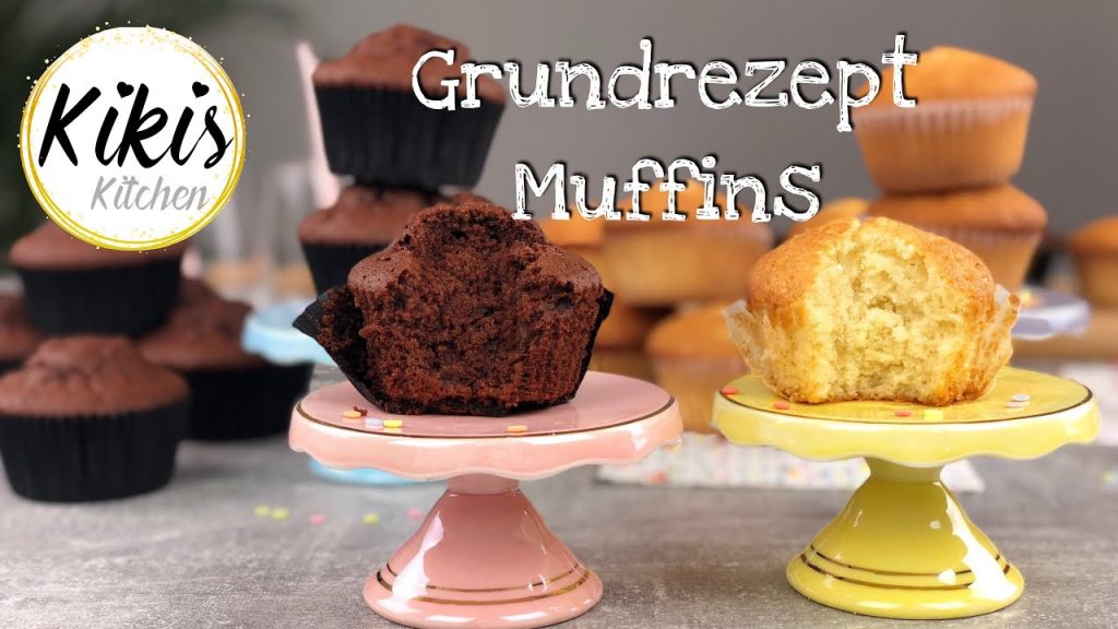 Einfaches Rezept für leckere Muffins | Schokomuffins & Vanillemuffins | Hell & Dunkel