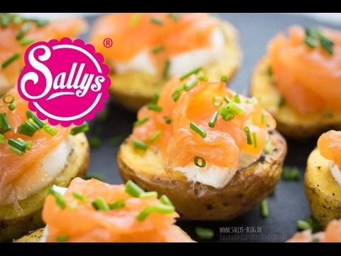 Last Minute Fingerfood: Kartoffeln aus dem Ofen mit Lachs / Sallys Welt