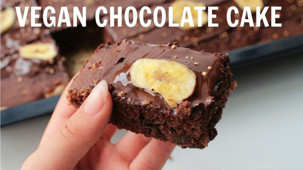 Vegan Banana Chocolate Cake Recipe!
