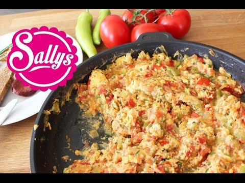 Menemen / türkisches Rührei / Eierspeise / vegetarisch / Sallys Welt