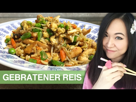 REZEPT: gebratener Reis mit Hühnchen | chinesisch kochen