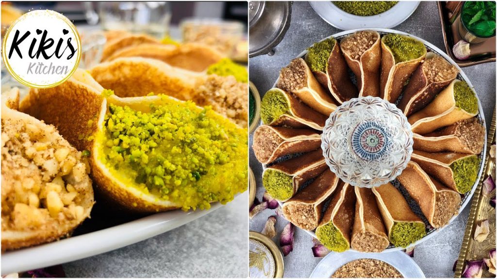 Atayef – arabische Pfannkuchen mit Ashta Milchpudding | Qatayef bil Qashta | Iftar #8