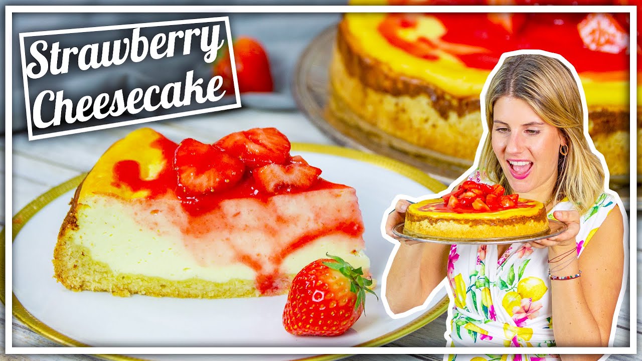 Strawberry-Cheesecake | der beste Käsekuchen mit Erdbeeren | Felicitas Then