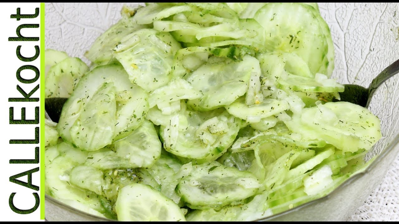 Besten Gurkensalat mit Dill selber machen - Omas Rezept | Cucumber salad with dill Grandma's recipe