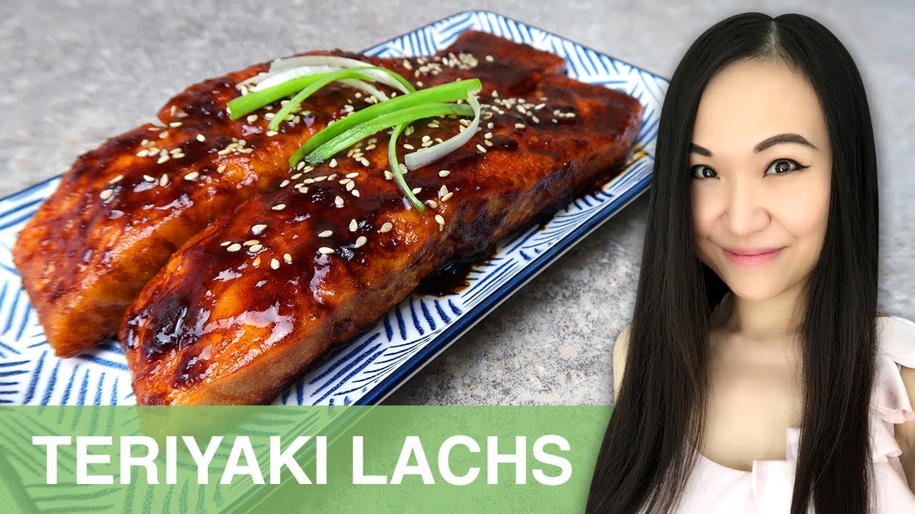 REZEPT: Teriyaki Lachs | gebratener Lachs mit Teriyaki Sauce | japanisch kochen