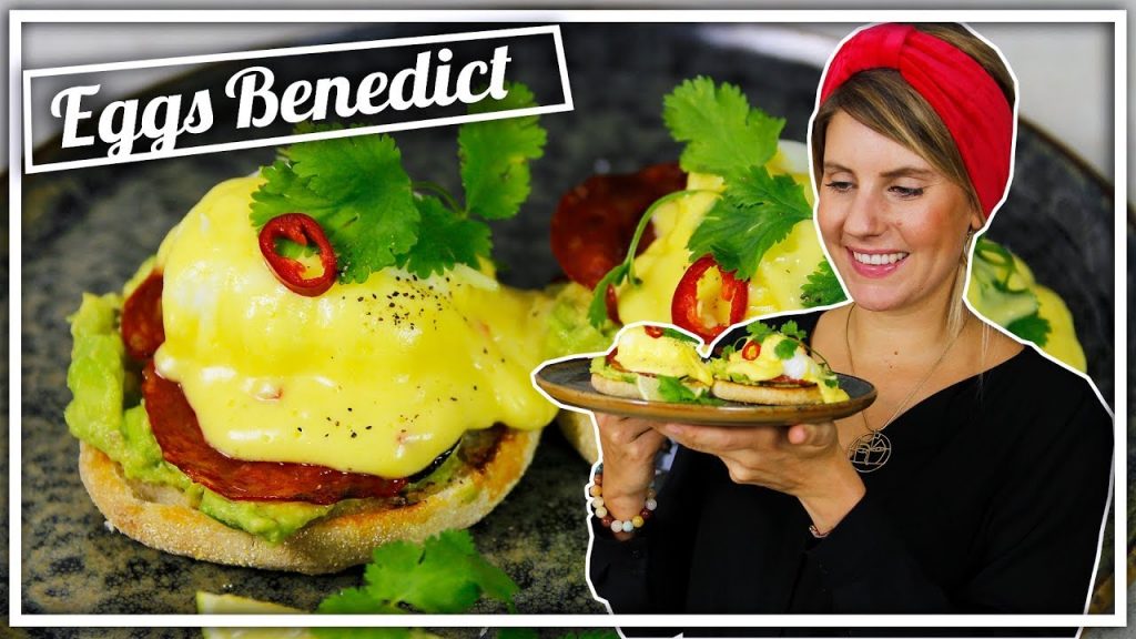 Eggs Benedict | Limetten-Chili-Hollandaise, Avocado & Chorizo | Brunch | Felicitas Then