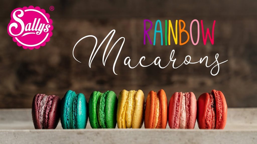 Regenbogen Macarons /  Rainbow Food /Sallys Welt