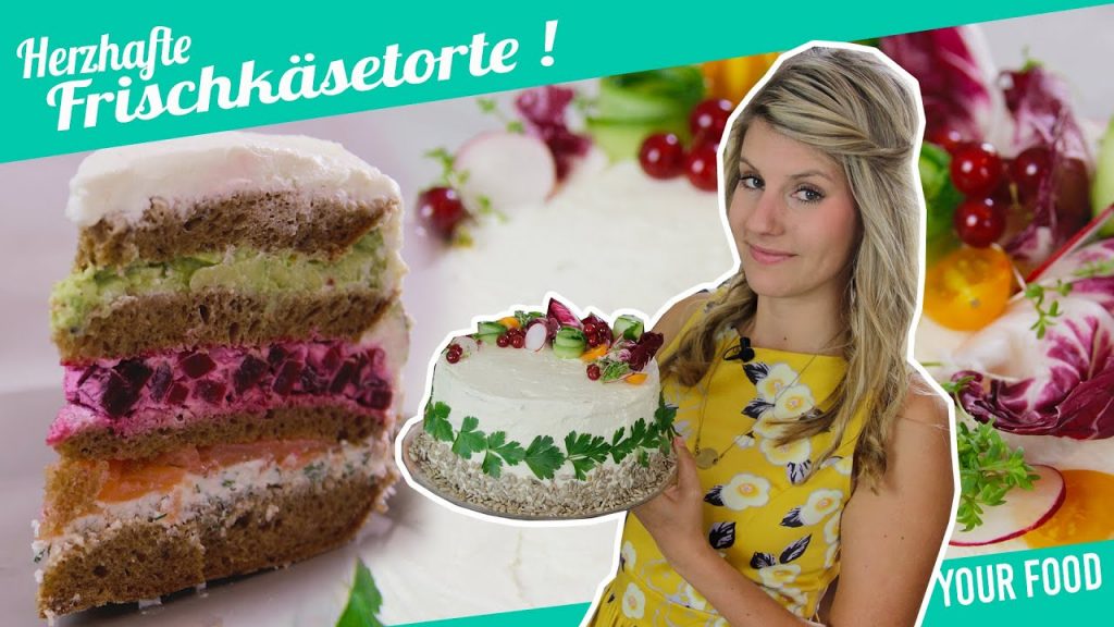 Wunderschöne herzhafte Frischkäse-Torte | Smörgåstårta  | Felicitas Then | Pimp Your Food
