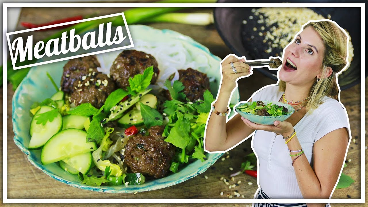 Asiatischer Meatball-Salat | das perfekte Picknick-Gericht |  Felicitas Then