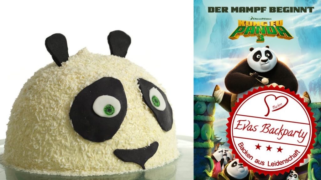 Panda Torte / Kung Fu Panda / Schokoladen Bananen Torte / Kuppeltorte / Backen mit  Evasbackparty