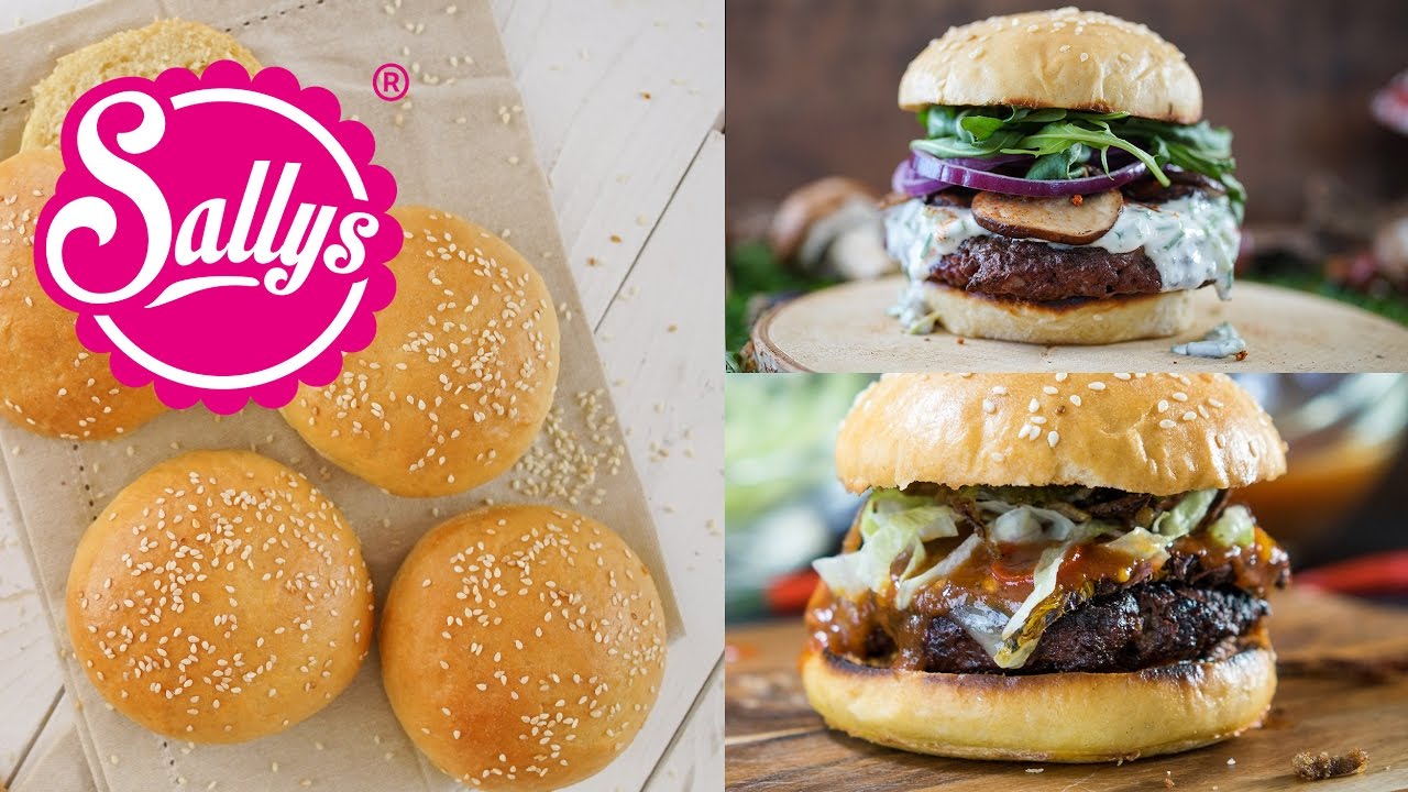 Geniale & einfache Burger Buns / Burger Brötchen / Sallys Welt