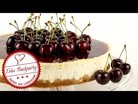 KiBa Cheesecake / Kirsch Bananen Käsekuchen mit Amarettini – Butterkeks – Boden backen