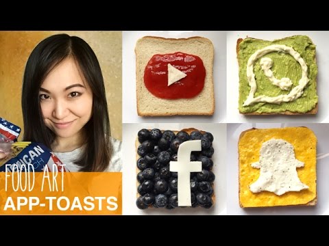 FOOD ART: App Toasts zum Frühstück!