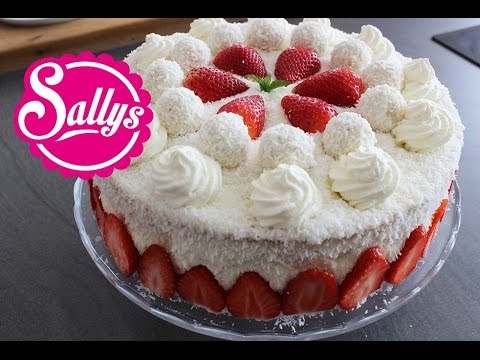 Muttertagstorte / Erdbeer-Kokos-Torte / Mothers Day / Torte zum Muttertag / Sallys Welt