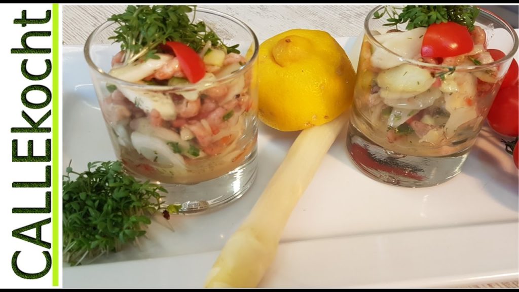 Spargel als Salat zubereiten – Omas Rezept mit Nordseekrabben aus Büsum