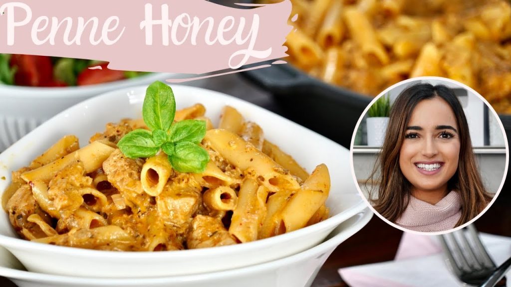 15 Minuten Rezept: Penne Honey wie vom Cafe Del Sol selber machen / Nudeln mit Hähnchen in Sahnesoße