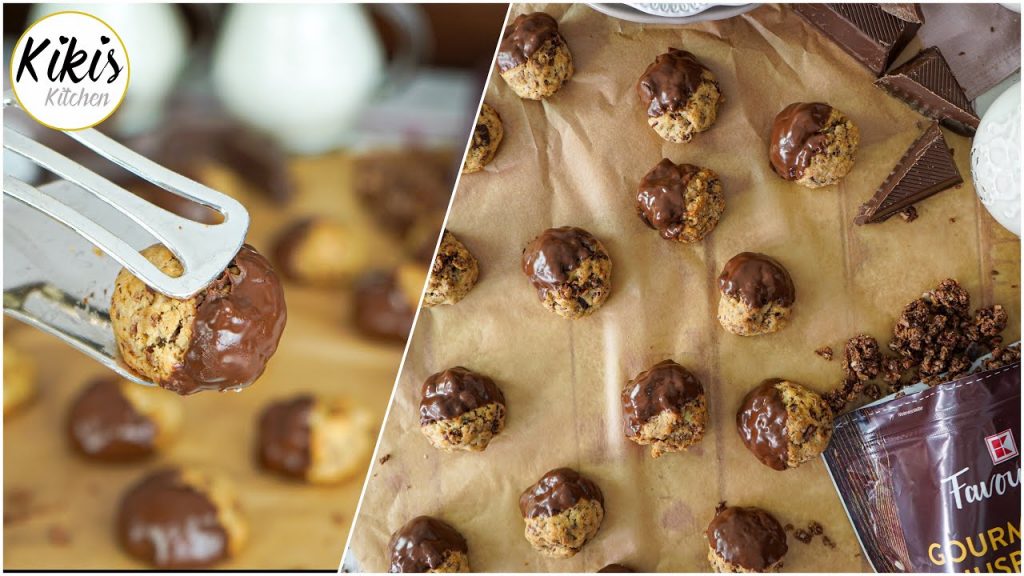 Knusprige Müslikekse – 10 Minuten Rezept / Triple Choc Kekse / Gourmet Knusperkekse mit Schokolade