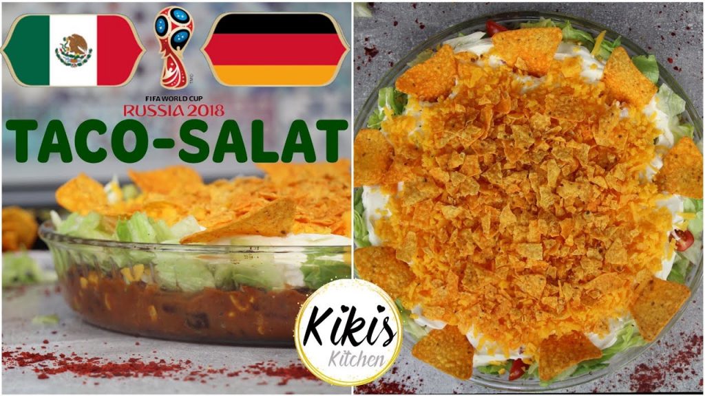 WM Rezepte Deutschland gegen Mexiko | mexikanischer Tacosalat | Chilli sin carne | Nachosalat