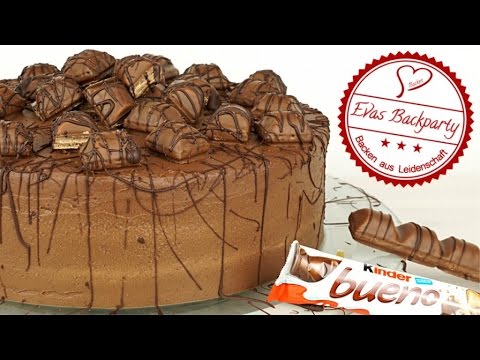 Kinder – Bueno – Torte / Schokoladennusstorte / Kindergeburtstag / von EvasBackparty
