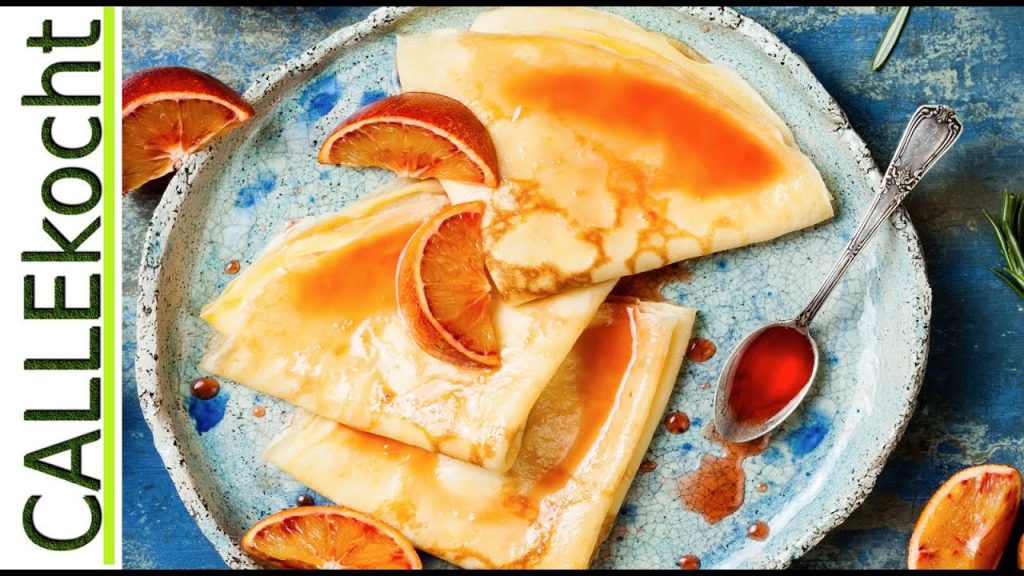 Crepes "Suzettes" in Herzform – nicht nur zum Vallentinstag – Rezept für die Orangensoße