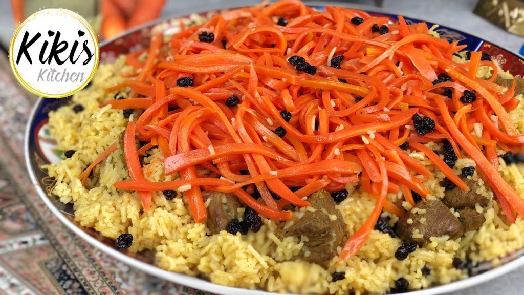 Traditionell Afghanischer Reis mit Karotten und Rosinen | Kabuli mit Lammfleisch | Qabli Palau #10