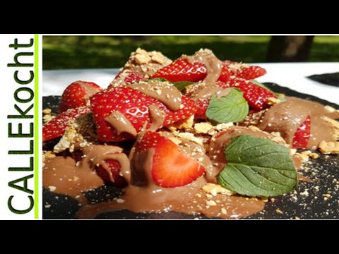 Erdbeeren in Schokolade – Nutella, Baileys, Mascarpone und Butterkeks in einem Rezept