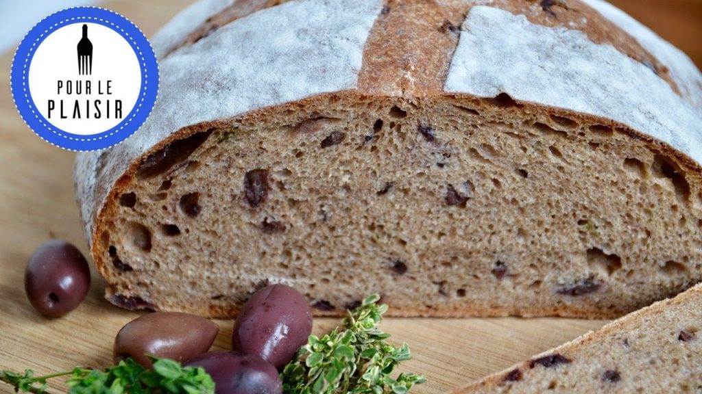 Brot mit  Oliven backen / Brot backen
