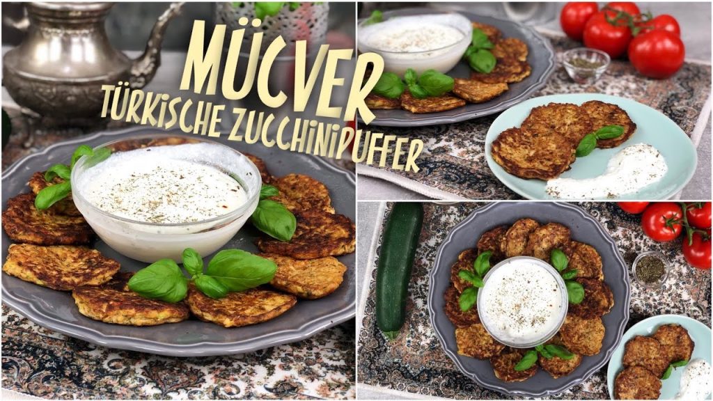 Mücver – Zucchinipuffer / vegetarische Gemüsepuffer auf türkische Art / Schnell und Einfach