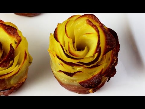 POTATO BACON ROSES | Kartoffel-Schinken-Rosen