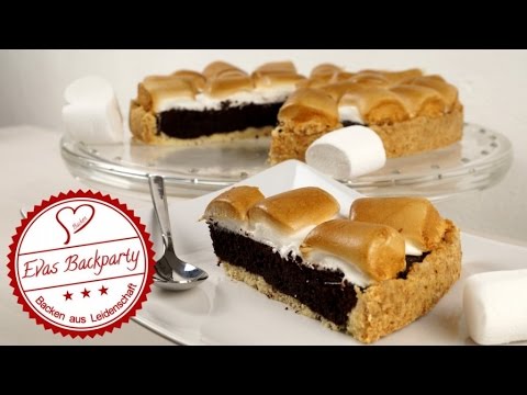 Brownie – Marshmallow – Kuchen (schokoladig herb und nicht zu süß)