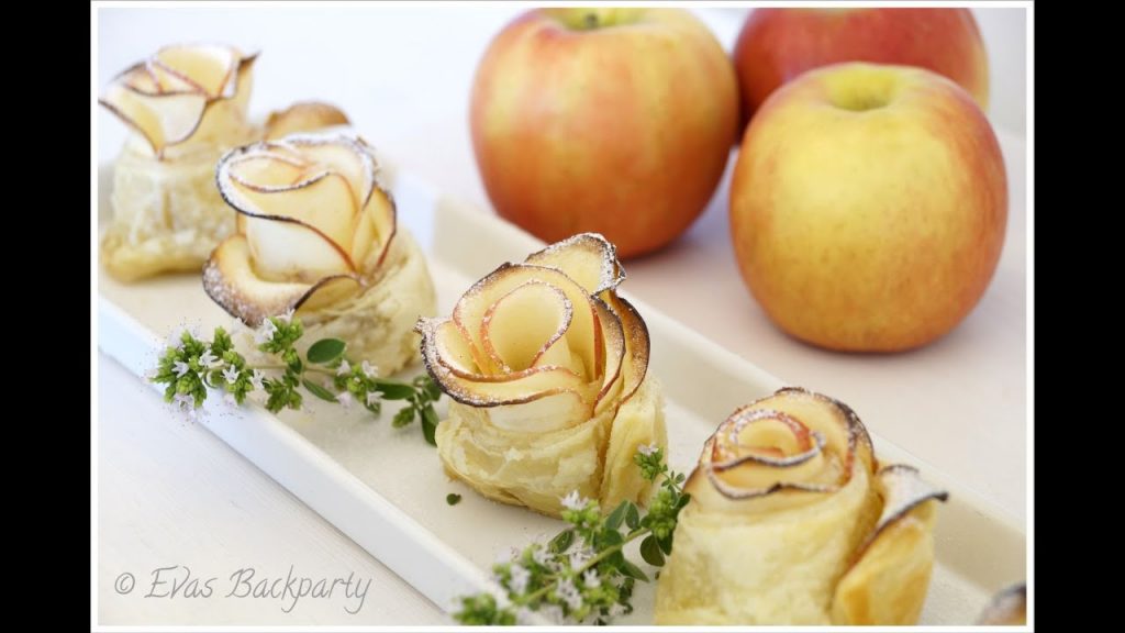 Evas schnelle Nummer 2: leckere Apfel – Blätterteigrosen