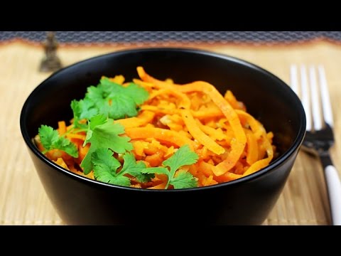 CURRY aus SÜSSKARTOFFEL-STREIFEN | vegan | Gemüse-Pasta