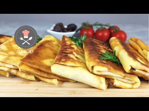 Käsecrepes | Herzhafte Crepes | Ramadan Eid Frühstück | Schnelle Frühstücksidee | Kikis Kitchen