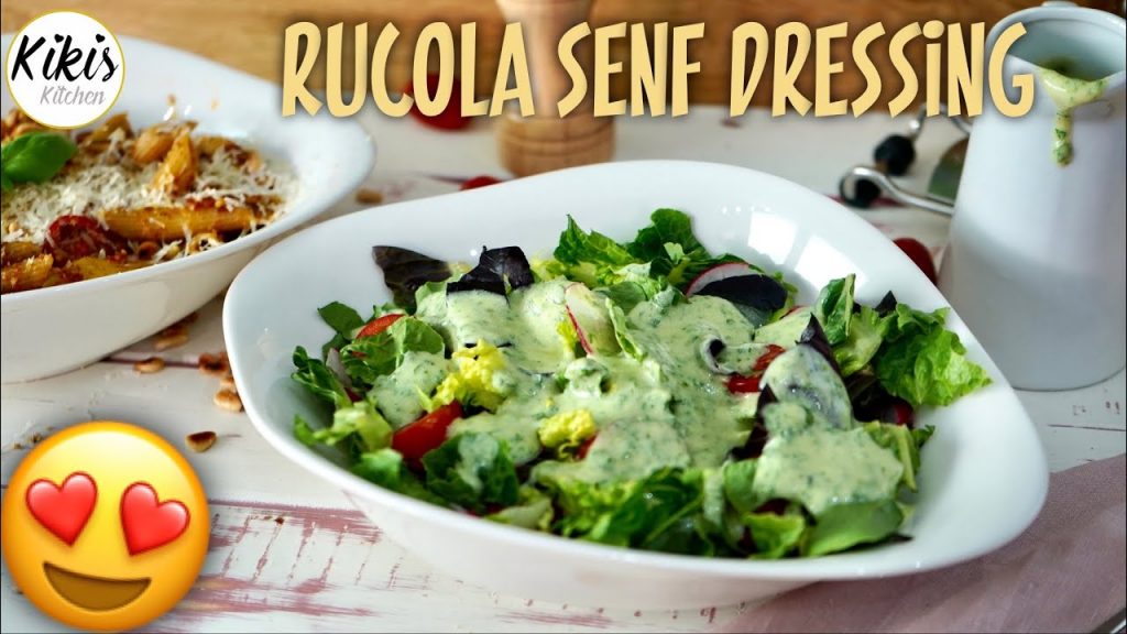 Rucola Senf Dressing á la Vapiano / Dressing mit fettarmen Joghurt für gemischte Salate