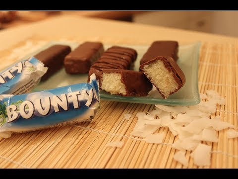 Bounty-Riegel Rezept / Bounty Bars Recipe / Nachgemacht: Original trifft Sally / Sallys Welt