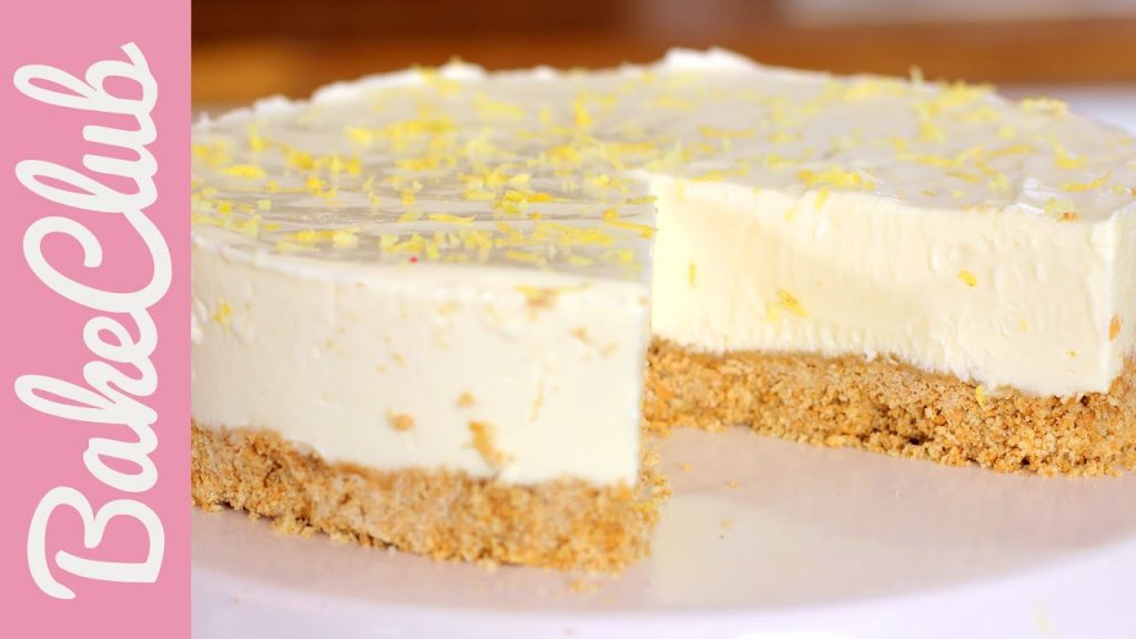 No Bake Lemon Cheesecake (Käsekuchen ohne Backen)| BakeClub