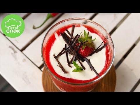 Dessert im Glas | Mit Erdbeeren & Mascarpone 😍 Schnelles Schichtdessert