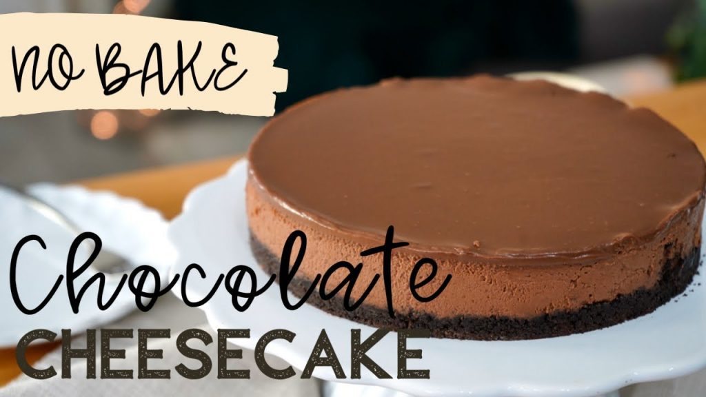 Ohne Backen: Chocolate Cheesecake – ohne Gelatine / cremiger Schokoladenkuchen / schmeckt wie Mousse