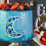 Bayram Torte / Ramadan Torte mit Erdbeeren, Biskuitboden und Swiss Meringue Buttercreme / Eid Cake