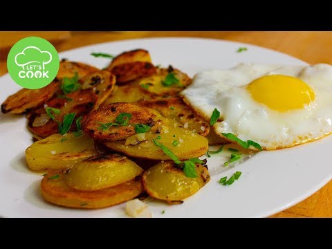 Bratkartoffeln mit Spiegelei zubereiten | So werden sie knusprig